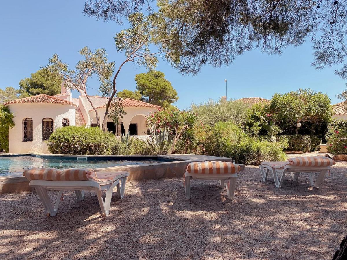Villa Dos Calas - Bonita Villa De Estilo Rustico Y Piscina De Agua Salada L'Ametlla de Mar Exterior foto